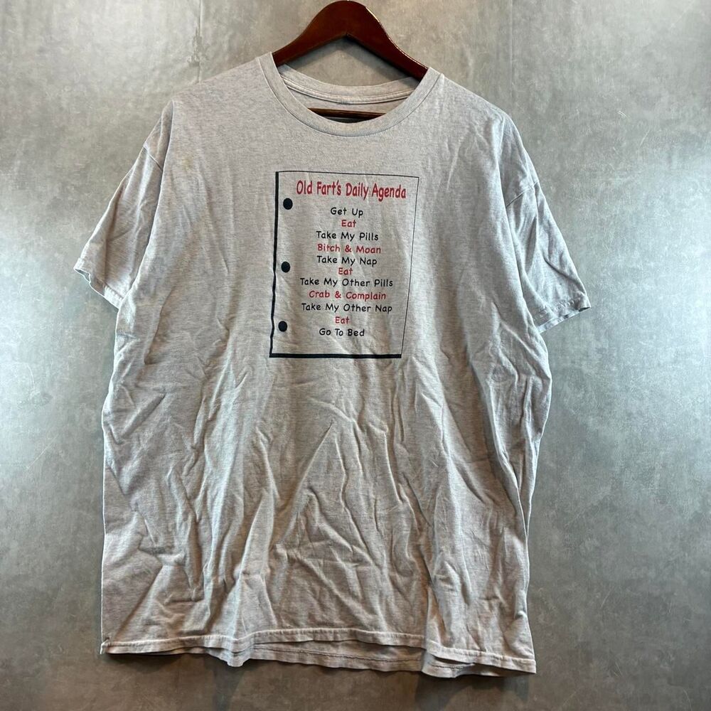 Unbranded Men's Grey and Cream T-shirt